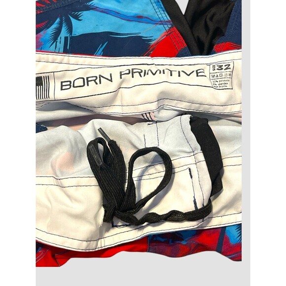 Born Primitive Shorts Size 32 Mens Athletic Stretch Pockets CrossFit 9" Miami - Picture 8 of 9